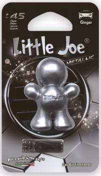 Little Joe Metallic Silber Ingwer/Ginger Lufterfrischer 45 tage duft ca.4x5x2cm